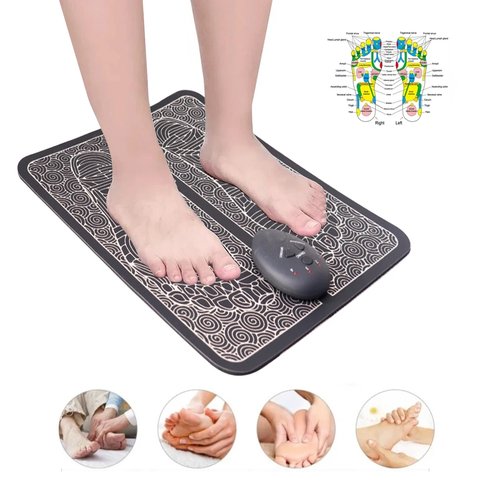 Electric EMS Foot Massager Mat Feet Muscular Acupuncture Pad Improve Blood Circulation Health Care Relaxation Pain Dropshipping