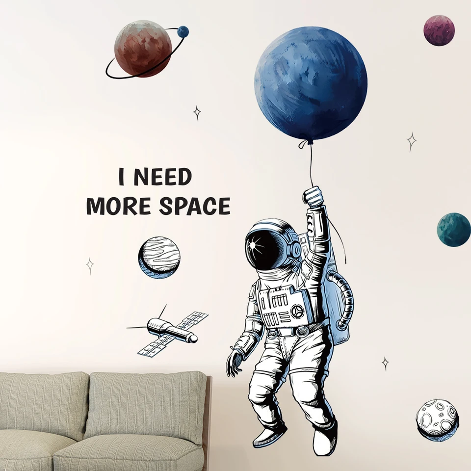 1 Space Astronaut/Pilot Wall Sticker, Home Decor