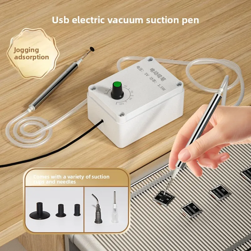 Electric Vacuum Pen, Suction Pen, Mini Chip Gripper, Nozzle Component Mini Adsorption Gripping Pen