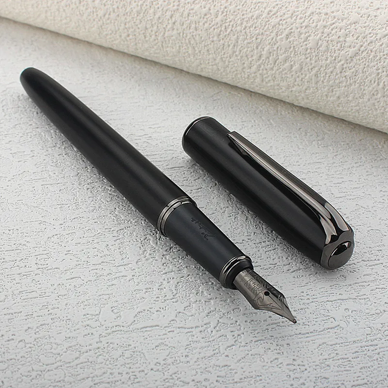 Picasso 916 Luxury Matte Black Fountain Pen High Quality Metal Inking Pens for Office Supplies School Supplies