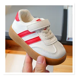 2023 Autumn New Children's Little White Shoes Boys' Shoes Board Shoes German Training Shoes Forrest Gump Shoes Sports Shoes Boar