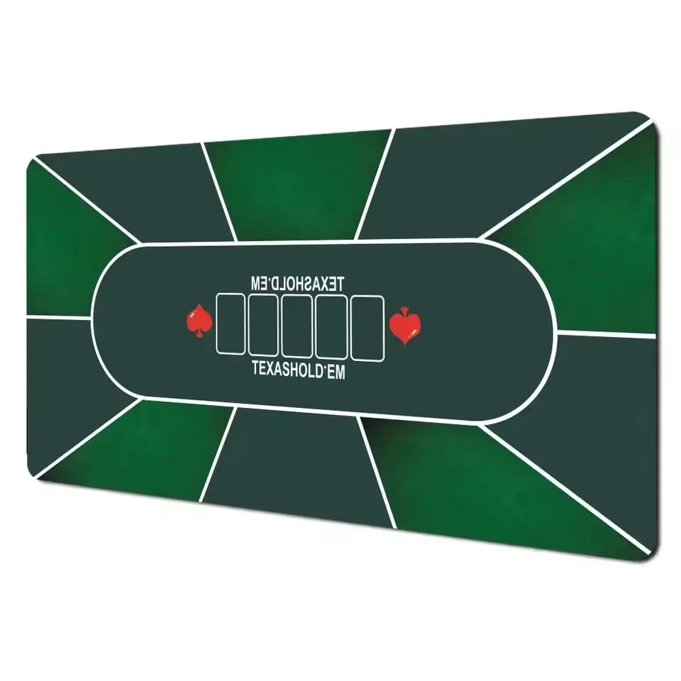 سجادة البوكر من جلد البولي يوريثان مقاس XXL من تكساس هولدم |   تصميم فني كبير مقاوم للماء ومضاد للانزلاق لتخطيط ألعاب الطاولة للوحة المفاتيح المكتبية