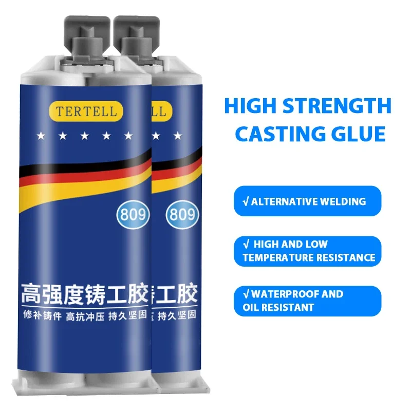 Foundry Glue Repair Agent AB Glue Stainless Steel Copper Aluminum Leakage Waterproof Plugging Metal Cast Iron Glue Adhesives