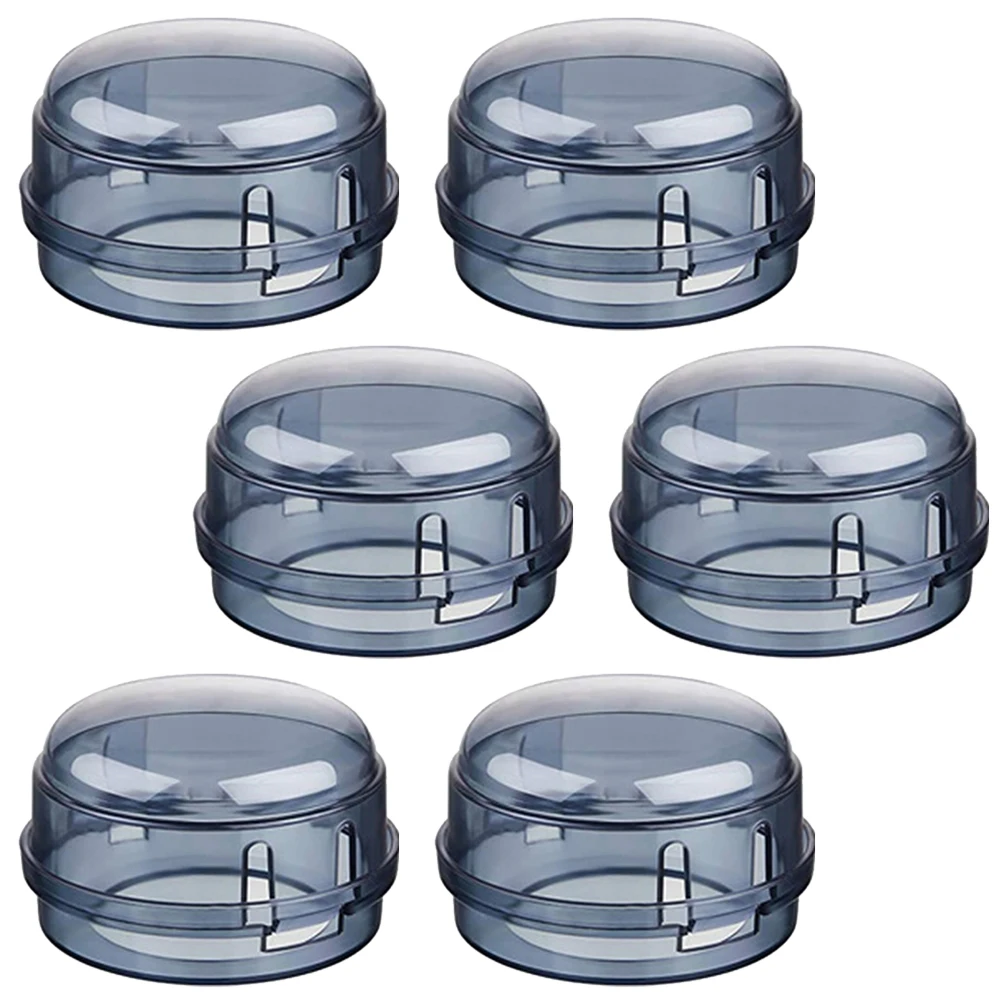 

6 Pcs Stove Knob Covers Heat Resistant Durable Baby Proof Non Adhesive Easy Access Protective Guard Gas Knob Cover For Oven