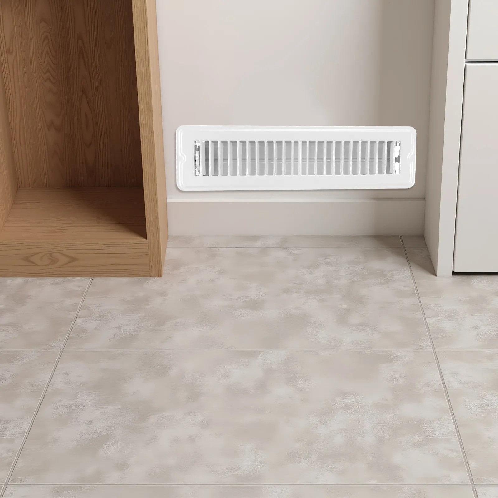 2x12 Inch Premium Metal Floor Register Cover Strong Construction Modern Style Adjustable Louvers for Floor Air Vent Covers
