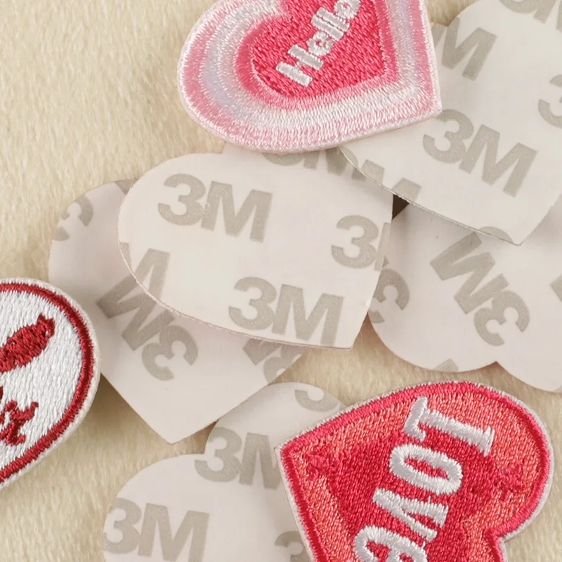 3M Emblem Embroidered Cloth Stickers Cartoon Flowers DIY Iron Clothing Patches