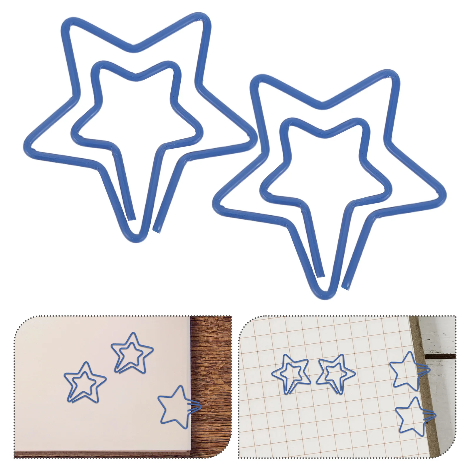 120 قطعة دبابيس ورق على شكل نجمة مقاطع مخططة معدنية مكتب المدرسة الزخرفية مذكرة الإشارات المرجعية الزفاف الجدة دبابيس ورق