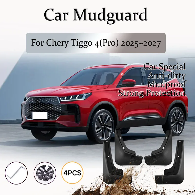 

4 шт. автомобильный брызговик для Chery Tiggo 4 PRO Cross Ebro S400 HEV 2025 2026 2027 антифриз брызговик крыло автоаксессуары