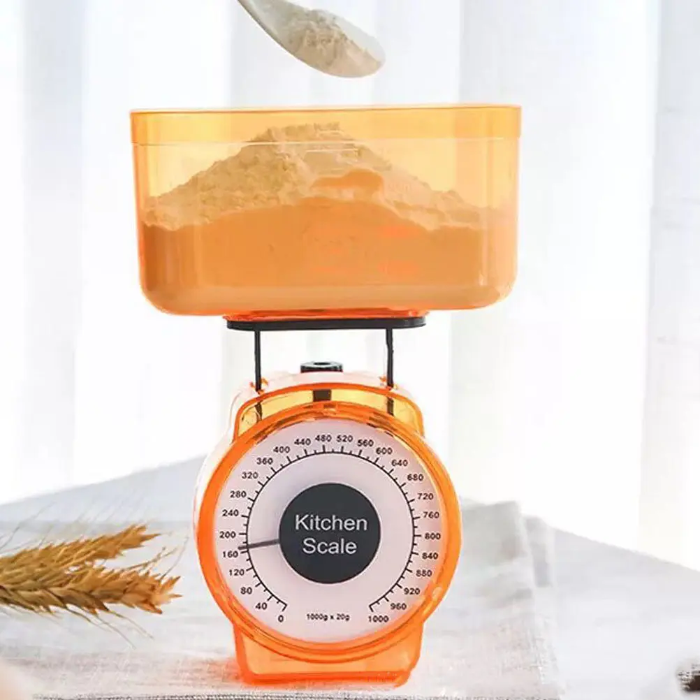 

Plastic Kitchen Scale Large Container Stable Food Weighing Portable Compact Design Multi-functional Balance High-Precision