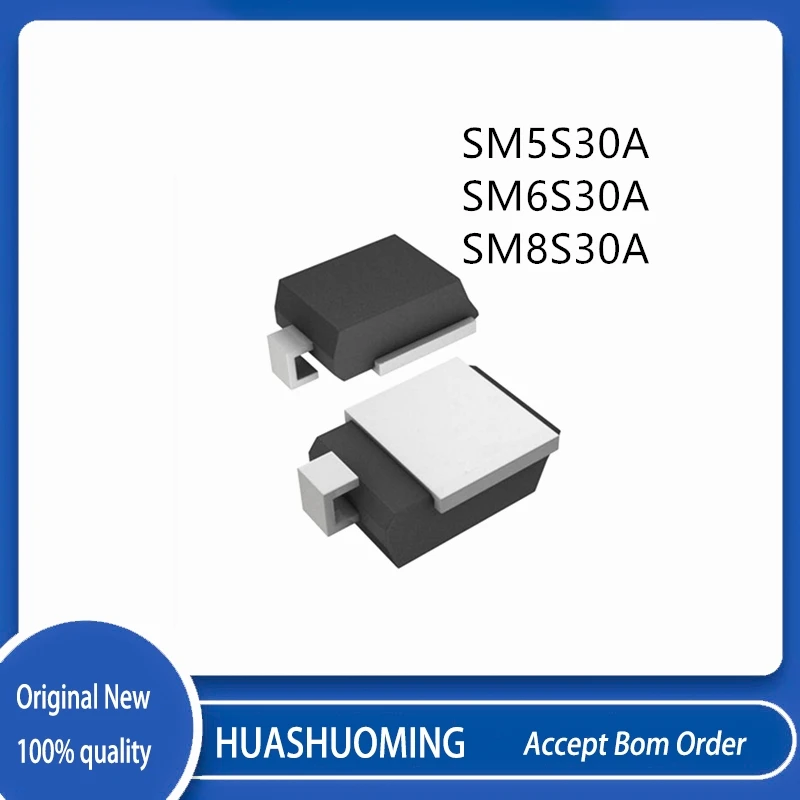 10Pcs/Lot SM5S30A SM5S30  SM6S30A SM6S30 SM8S30A SM8S30 DO-218AB