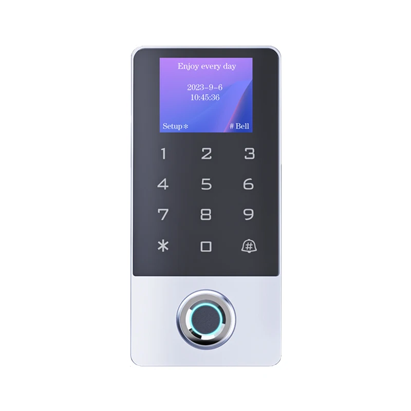 Imagem -05 - Prova Dágua Tuya Biométrico Fingerprint Access Controller Metal Rfid Card Standalone Door Access Control System com Lcd Novo à