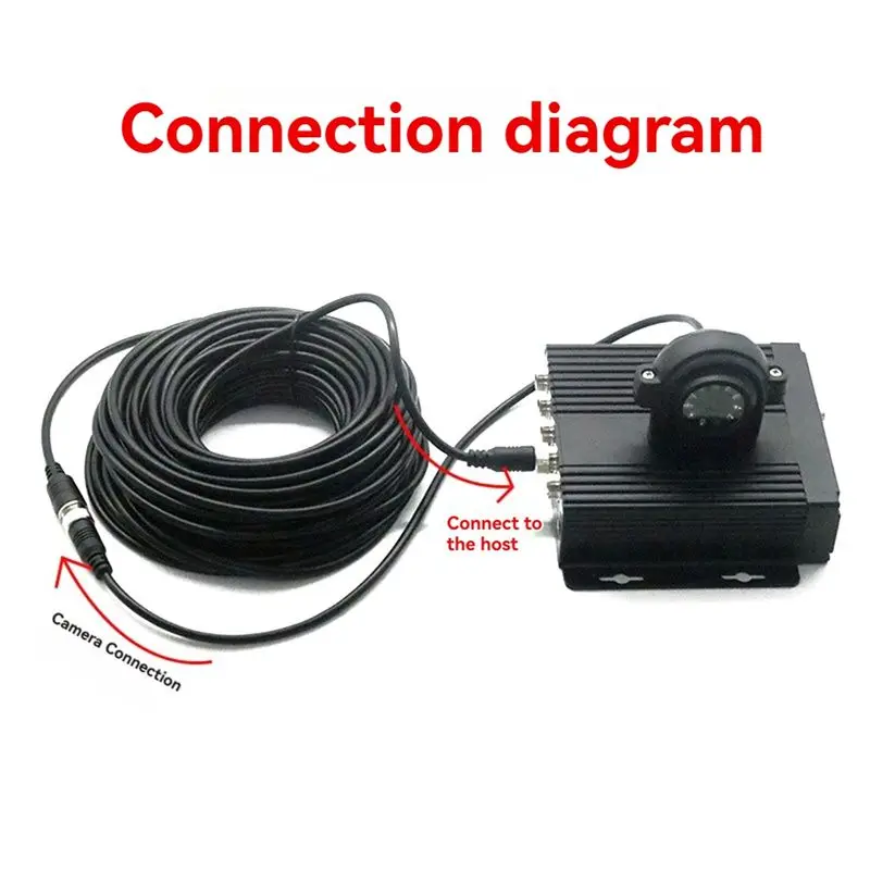 AA60 4Pin Aviation Cable Camera Extension Wire for CCTV System Mobile Car Surveillance DVR 10M