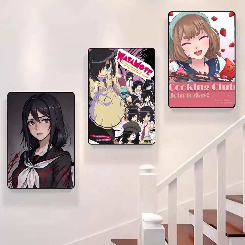 Yandere Simulator اللوحة الخط قماش المشارك: تجعد الحرة للماء دائم جميع الفضاء جدار ديكور