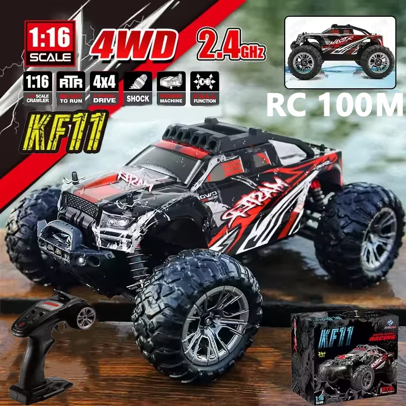 

Rc Cars KF11 Brushless 4WD Electric Off-Road Remotes Controls Truck 2.4GHz Drifts Cars Climbing Cars High Speed Racing Boys Toys
