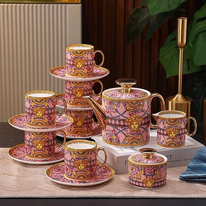 

Bone coffee set Home bone coffee cup Ceramic milk tea cup Teapot
