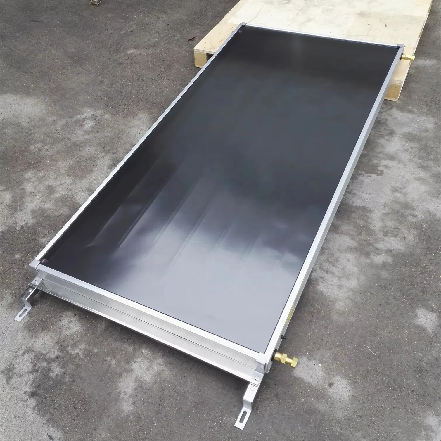 2026 Blue Tinox Coating Split Connection Household Use Metal Housing Flat Plate Solar Collectorpromote sales