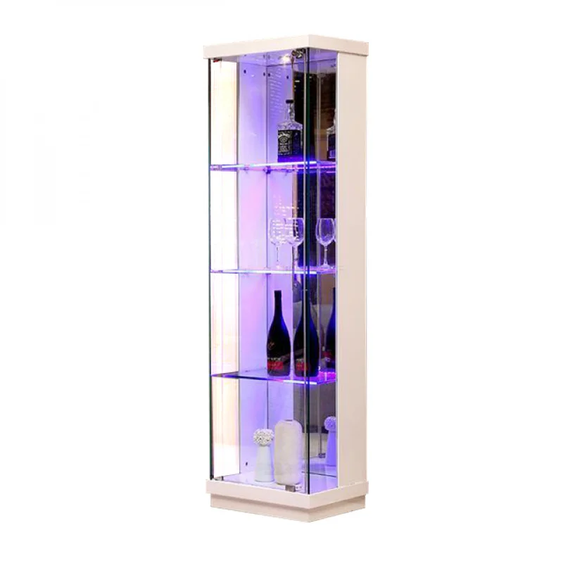 

Custom. KEWAY Custom Glass Display Wine Storage Cabinet With LED Light