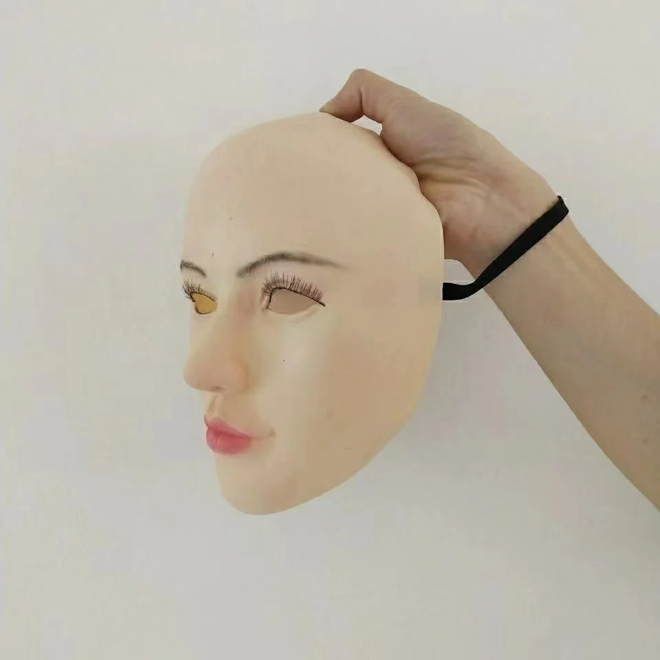 قناع غير مرئي امرأة جميلة حفلة تنكرية فستان غطاء محرك السيارة قناع الوجه الكامل لوازم الأداء الدعائم قناع مثير