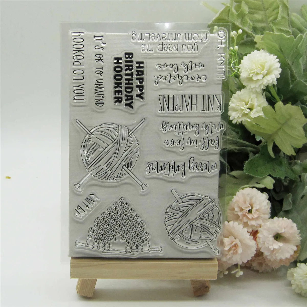 Wool Ball Words Silicone Clear Rubber Stamp Sheet Cling Scrapbooking DIY Cute Pattern Photo Album Paper Decoration