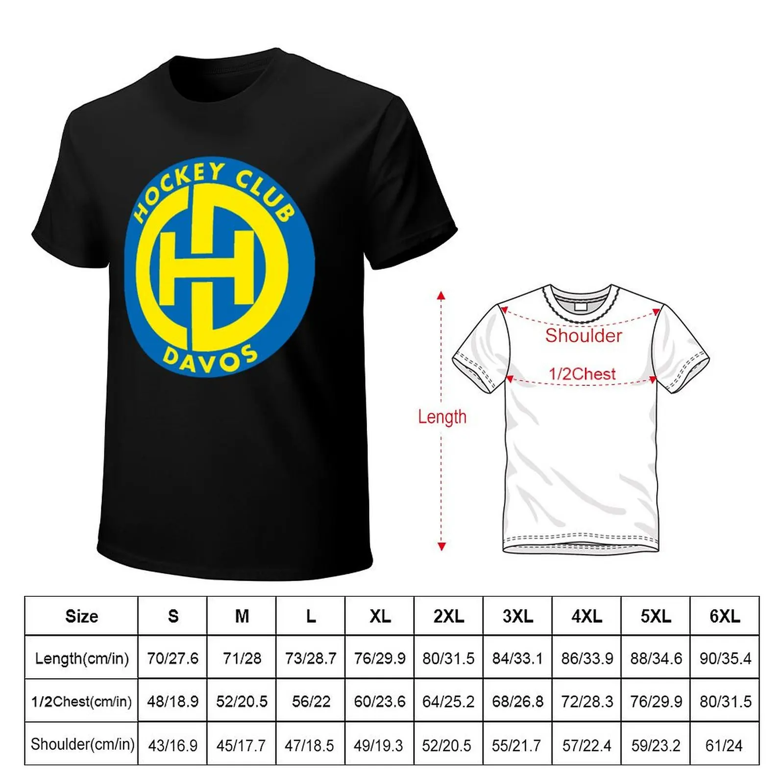 HC Davos T-Shirt for a boy graphic shirts man t shirt Short sleeve tee Men's t-shirts