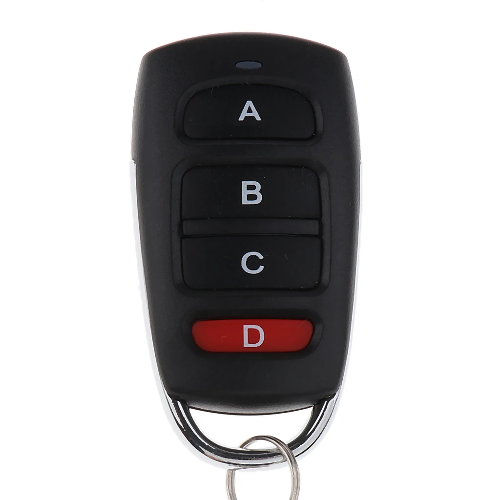 Garage Door Remote Control 433mhz Wireless Key Fob 4 Button Transmitter for Car Alarm and Central Lock