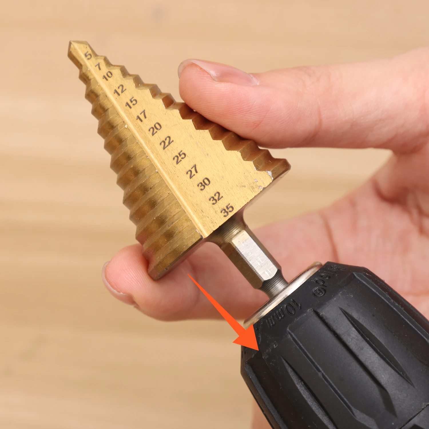 Broca de acero de alta velocidad de 5-35mm, brocas cónicas hexagonales con ranura recta para herramientas de agujeros de perforación de Metal y madera de plástico