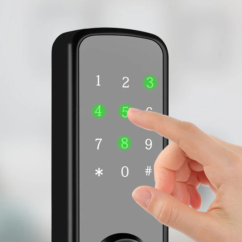 Tuya TTlock Wifi Electronic Smart Door lock with Biometric Fingerprint Digital Password Rfid Card Intelligent Keyless Doorlock