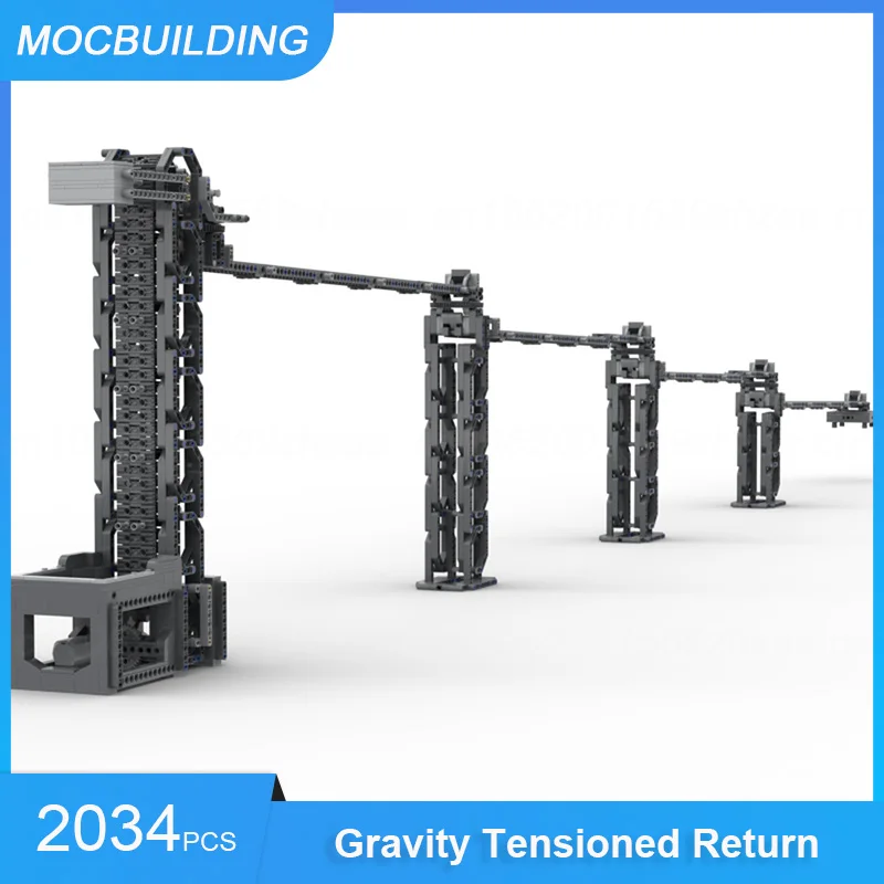 MOC Building Blocks Gravity Tensioned Return DIY Assemble Bricks Collection Display Educational Creative Xmas Toys Gifts 2034PCS