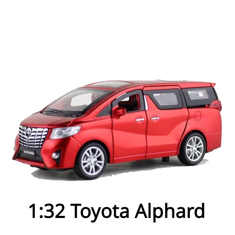 

1:32 Toyota Alphard MPV Car Model Alloy Car Diecast Toy Car Model Pull Back with Sound Light Children Toy Collection V212