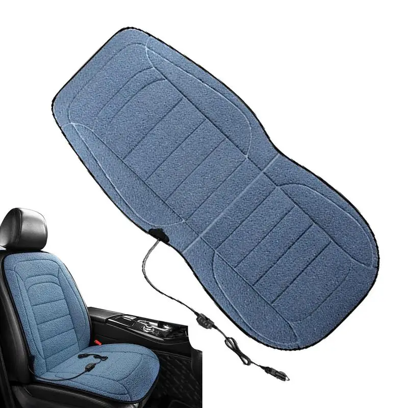 Winter Cars Heated Seat Covers 12V Auto Heating Car Seat Cushion With Backrest Fast Heating Seat Pad For Car Accessories