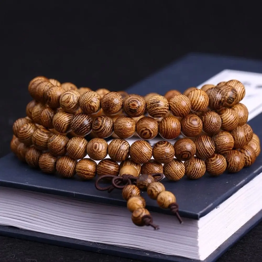 Fashion Special Bangle Jewelry Wenge Beads Tibetan Buddhist Mala Bracelet Rosary Buddha Prayer Beads