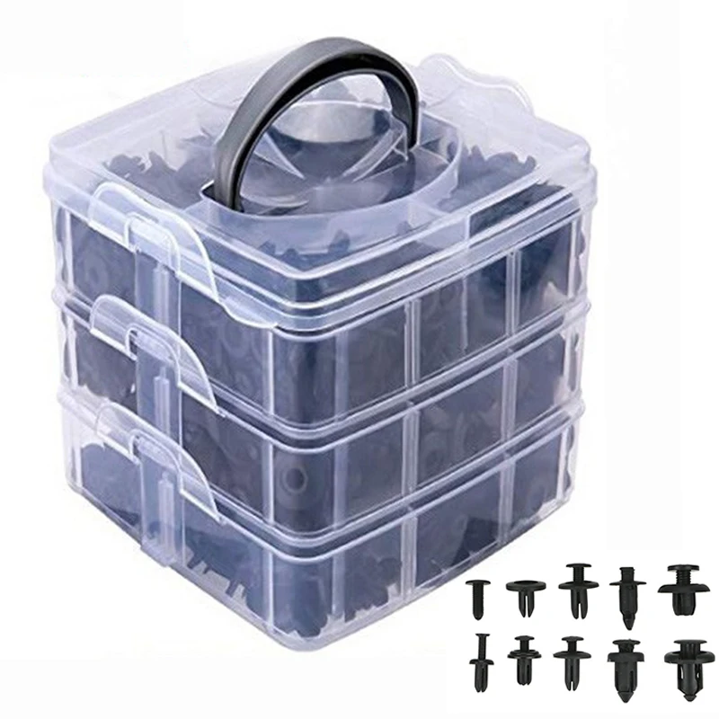 

300/ 620Pcs Car Mix Size Fastener Clips Tool Set Auto Body Push Retainer Clips Auto Bumper Rivet Retainer Kit For Hyundai car