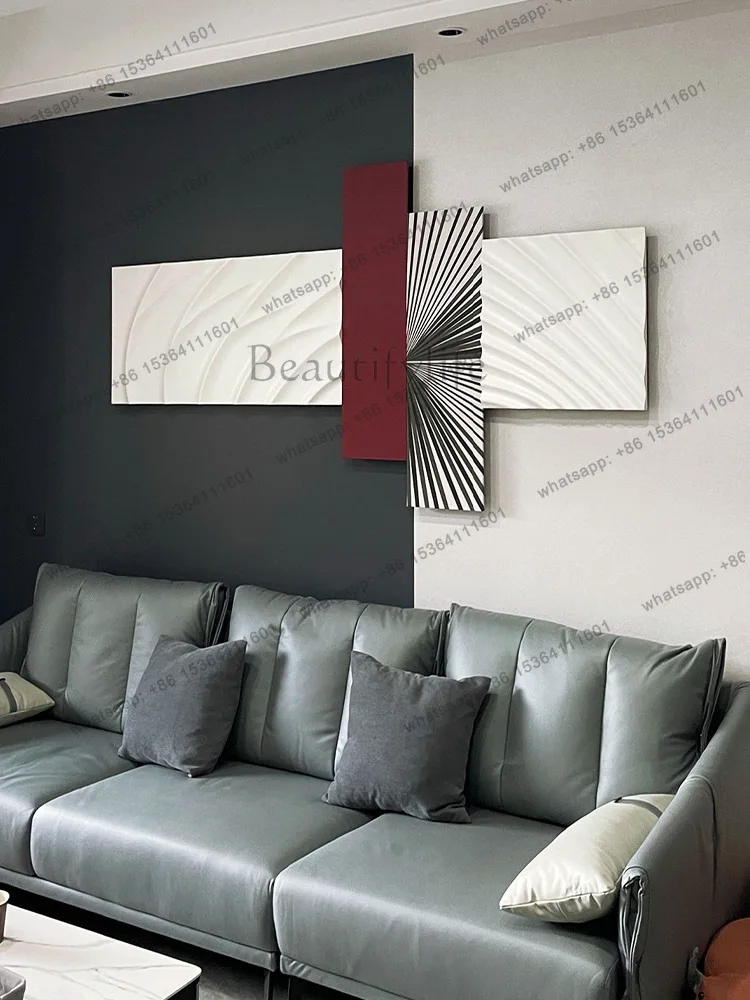 LJY 3D modern simple living room decorative painting high-end atmosphere sofa background wall mural