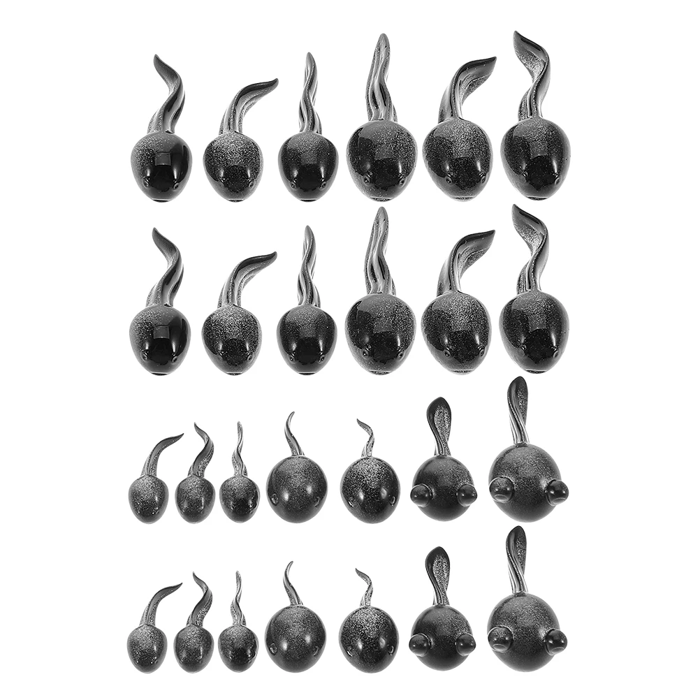 26pcs Micro Landschap Kikkervisjes Mini Hars Beeldjes Creatieve Decoratieve Ornamenten voor DIY Mos Tuinieren Terrarium Klein Dier