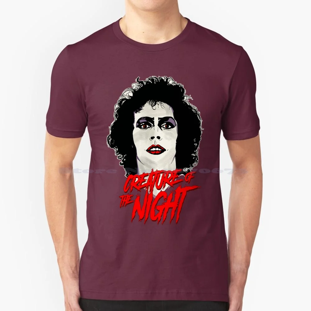 Creature Of The Night-The Rocky Horror Picture Show T Shirt 100% Cotton Tee Trhps The Rocky Horror Picture Show Creature Of The