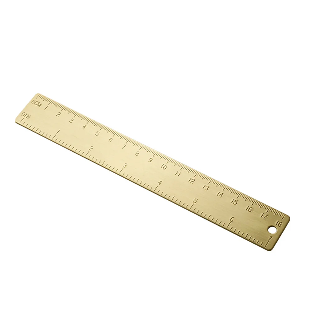 Brass Ruler 15Cm Mini Straight Edge Measuring Tool For Drafting Drawing Architecture Office School Supplies Ruler