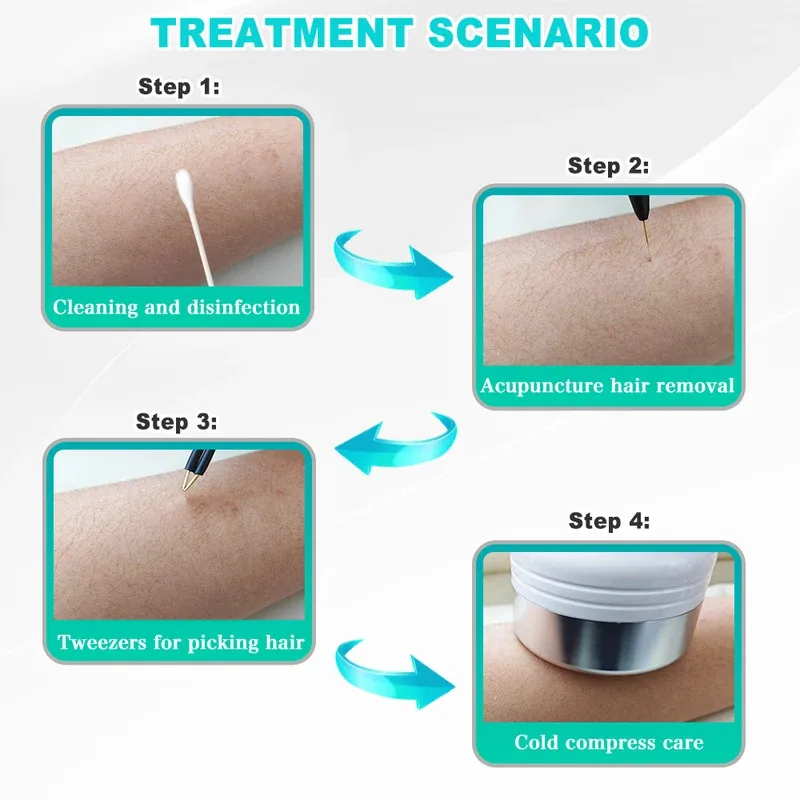 -Machine--- 2 In 1 Insulated Electric Pen Electrolysis Needle Hair Removal Device