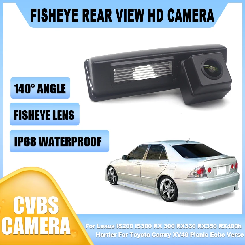 

CCD Full HD Rear View Camera For Lexus IS200 IS300 RX 300 RX330 RX350 RX400h Harrier For Toyota Camry XV40 Picnic Echo Verso