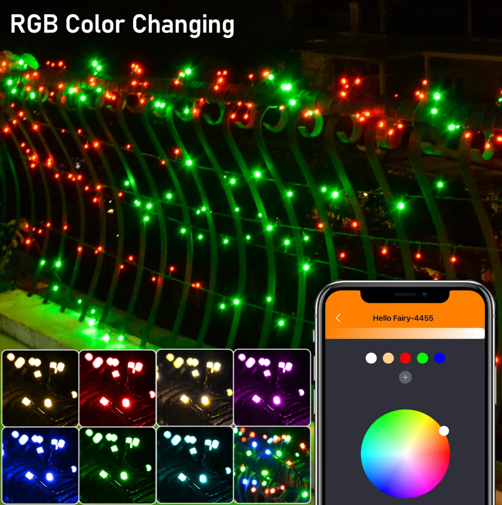 20M 200LED App Control String Light festone Garland Fairy Lights USB Christmas Xmas Wedding Decor 2024