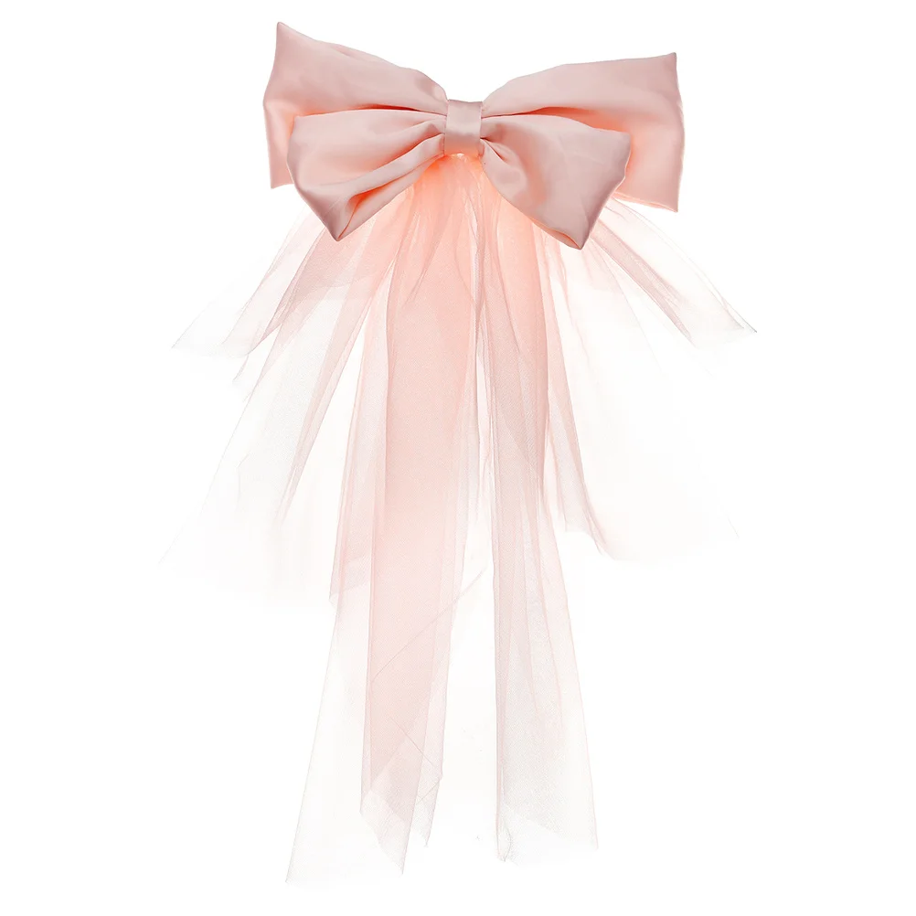 

Short Bridal Veil Romantic Bow Wedding Veil Bride Hair Accessories for Wedding Bachelorette Party Photography Performance