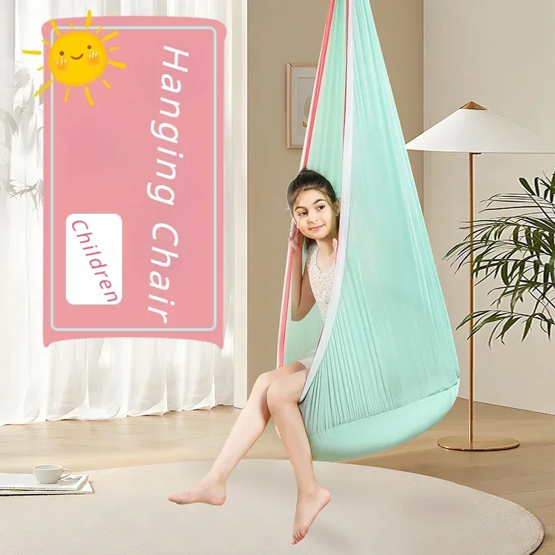 Children's Garden Suspended Hanging Inflatable Hammocks Cradle Cocoon Swing Chair Outdoor  for Balcony Swings Child Spd 2024 New