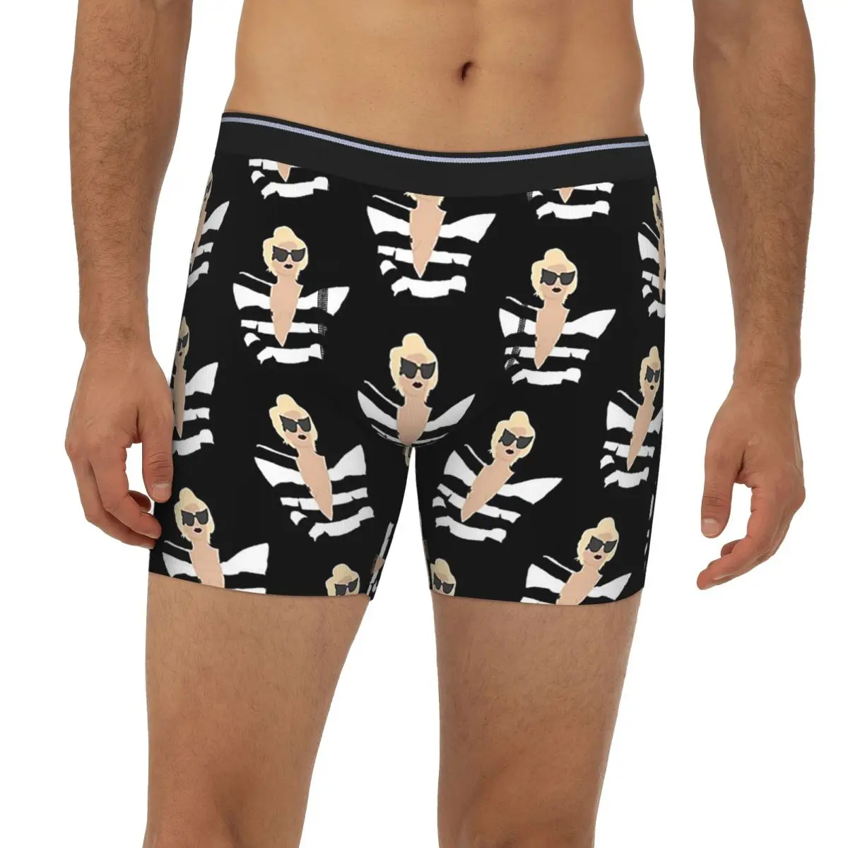 

Lady Gaga Telephone Long Boxer Underpants Short Men Panties Comfortable Underwear for Homme Man Boyfriend Gift