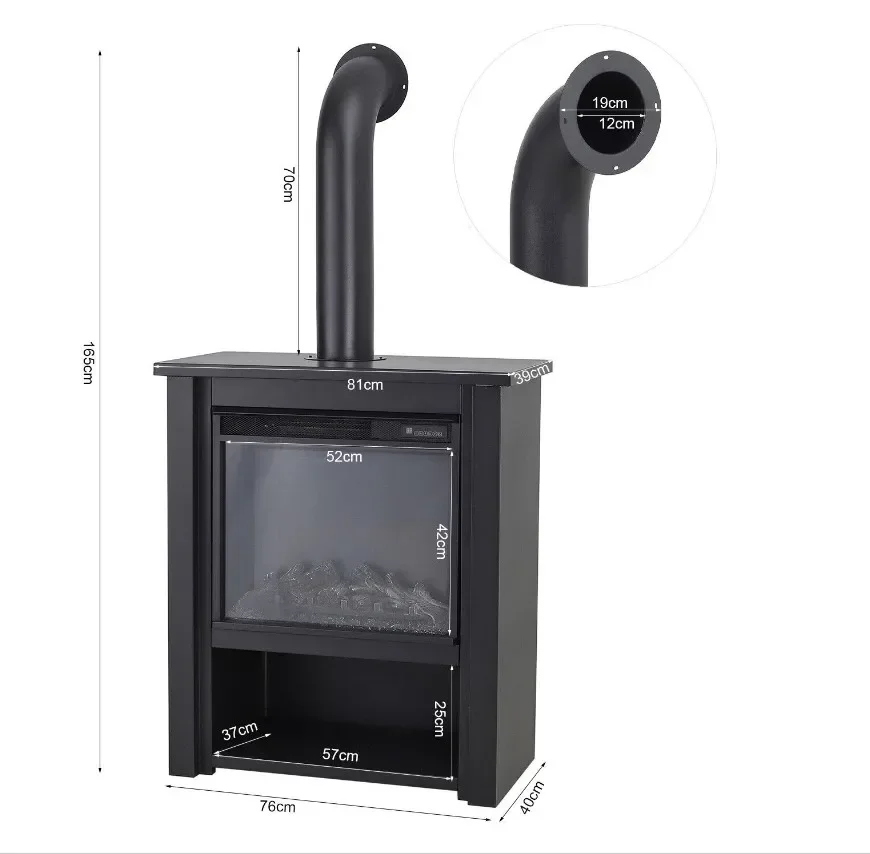 23 بوصة ديكور أسود لهب حامل تلفاز الديكور المواقد مع مدفأة كهربائية سخان كهربائي رفوف الموقد الحديثة