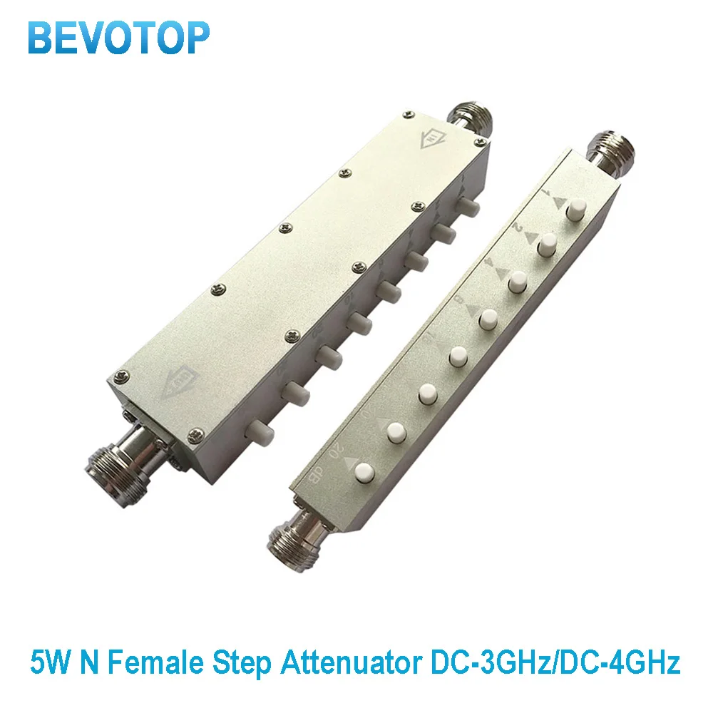 5W N K-K Female to N female RF Step Variable Attenuator DC-3G/DC-4G 60db/90db Adjustable Attenuator Connectors 50ohm