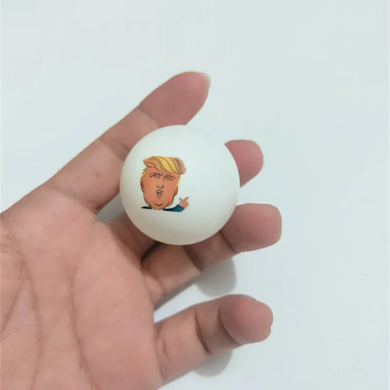 Malathorne ABS Plastic Ping Pong Balls with Comic Portrait of Biden or Trump for Voting, 5 Pcs Table Tennis Balls for Fun