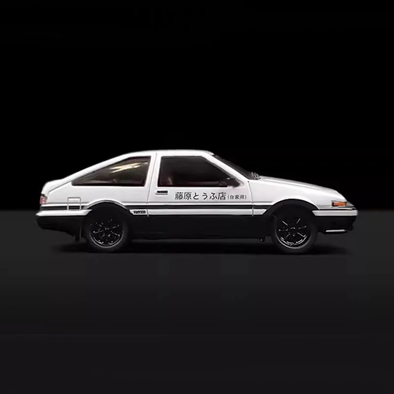 1:64 Scale AE86 Close Lights Simplified Version TM640403a Simulation Alloy Toy Car Model Static Decoration Collectible Gift