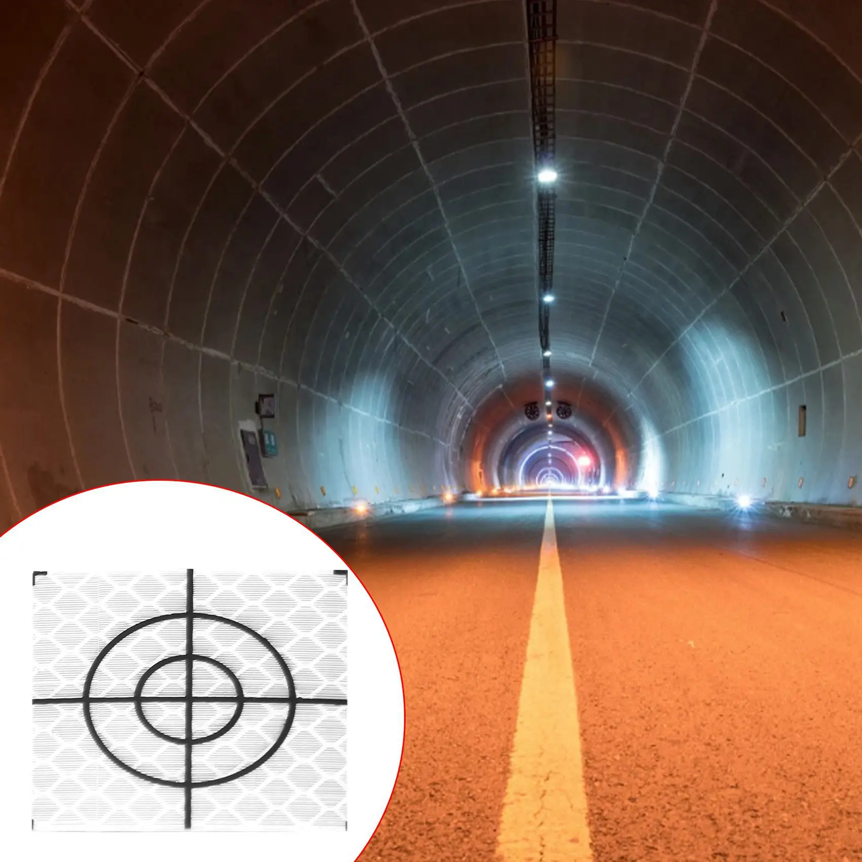 100 pz prisma misura riflettore foglio nastro riflettente Target stazione totale Tunnel Survey 40x40mm