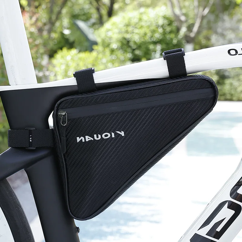 

Сумка для велосипеда Треугольная сумка с передней балкой Большая вместительная сумка для езды на горном дорожном велосипеде Водоотталкивающая сумка с балкой Споряджение для верховой езды