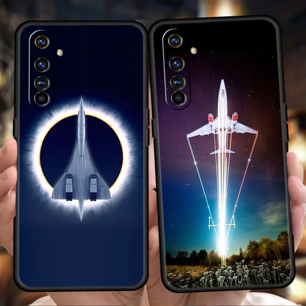 Aircraft Plane Airplane Silicone For Realme 9 Pro GT2 6 7 8 10 C11 C21Y C25 C35 GT Neo 2 3 3T Pro Plus 5G Shockproof Phone Cover