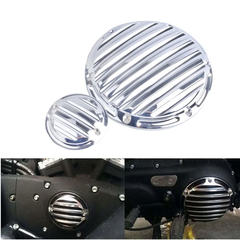 

Motorcycle Parts 6 Hole Derby Engine Timer Timing Points Cover For Harley Sportster XL 883 1200 72 Forty-Eight Iron 883 Parts
